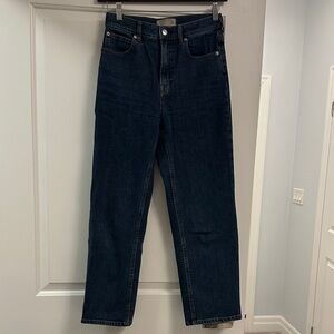 Everlane Women’s Straight Dark Blue Jeans Size 26